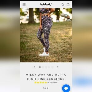 Boldbody Milky Way ABL Ultra High Rise Leggings Sz S